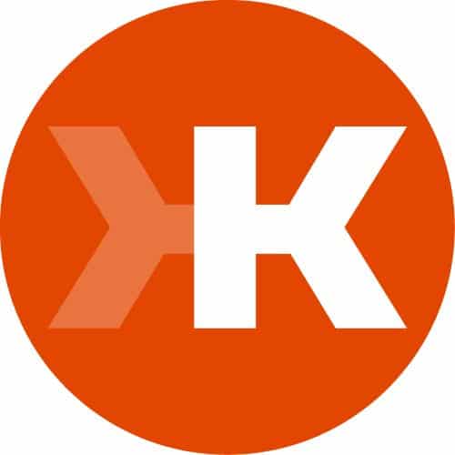 Pontuação de Klout. logotipo do aplicativo