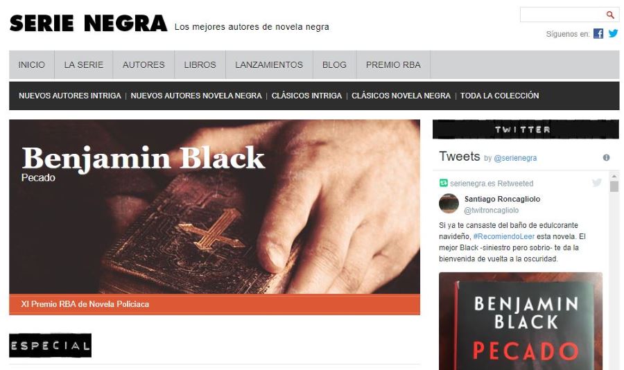 Serie Negra. RBA. Ricardo Rodrigo
