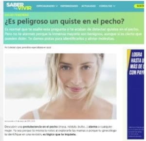 Colaboración de Women’s con Saber Vivir TV