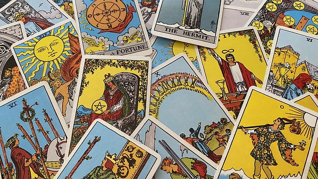 Tarot. Bild einiger Tarotkarten