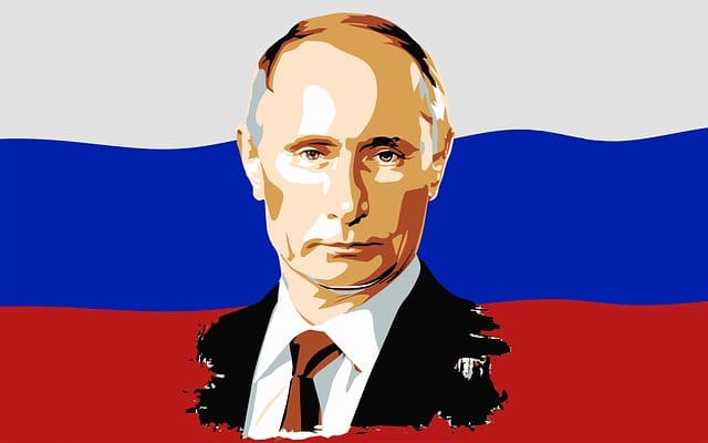 रूस ने पुतिन के खिलाफ विद्रोह किया। व्लादिमीर पुतिन की तस्वीर