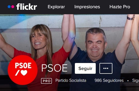 Begoña Gómez. Quién es y todas las claves de la polémica. Imagen de cabecera del Flickr del PSOE.