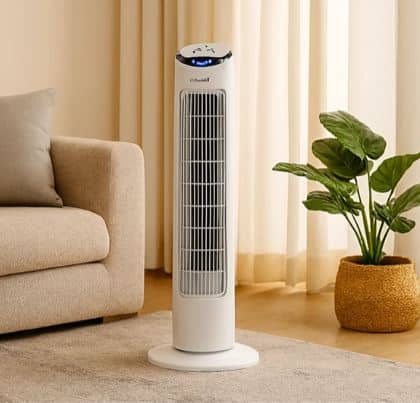 Ventilador de torre: solución vertical para climatizar espacios interiores