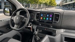 Peugeot Expert: usar cámara trasera con radio de 9 pulgadas