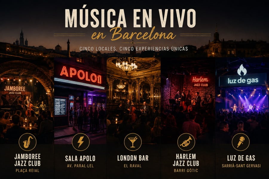 Música en vivo en Barcelona: cinco locales con propuestas diferentes