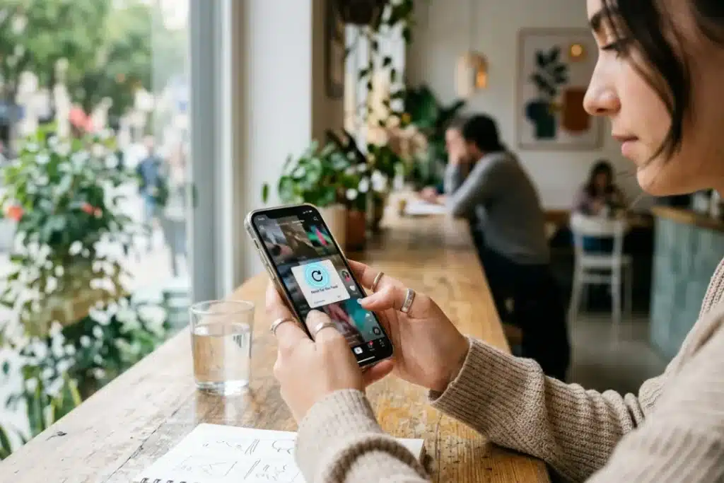TikTok prueba un botón de refresco para su algoritmo «Para ti»